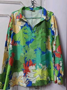 Lehriya Fashion Printed Green Floral Top