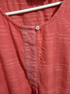 4XL Coral Kurta