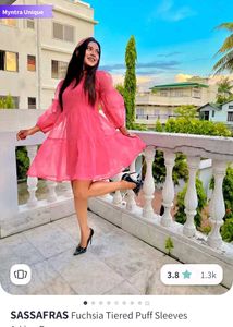 Mini Pink Shimmery New Dress