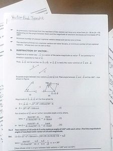 Physics Vector Notes