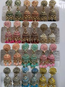Colorful Jhumka Earrings