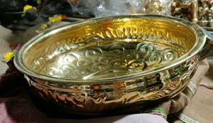 NEW DECORATIVE PURE  BRASS URI BOWL