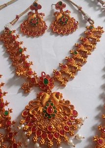 Gold Plated Temple Jewelry Set