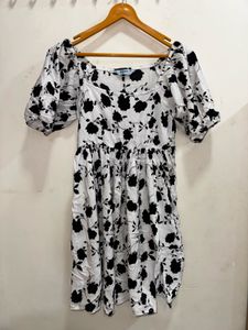 Floral Print Mini Dress