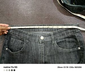 Black &amp; White Denim Jeans