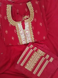 Red Heavy 3 Piece Suit