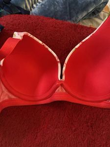 Floral &amp; Polka Dot Bra Set 32 b dress berry