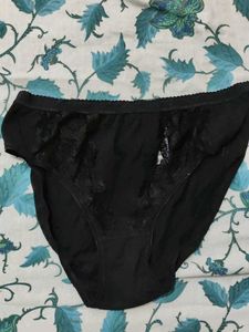 Black Lace Trim Panties