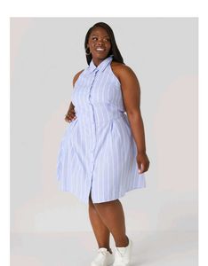 Striped Halter Dress