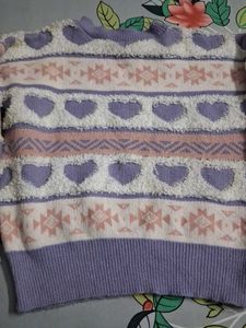 Heart Pattern Sweater