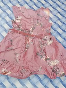 Cute Green Floral Dress Set