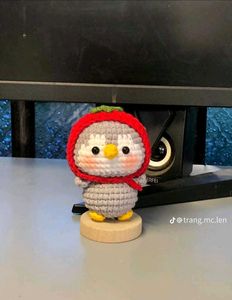 Crochet Penguin Keychain