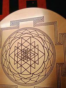 Sri Yantra Copper Plate