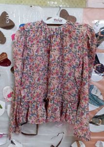 Twenty Dresses Floral Print  High Neck Top