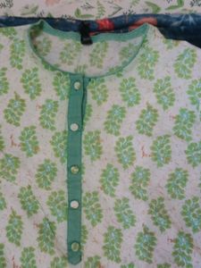 Leaf Print Kurta
