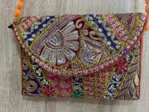 Embroidered Clutch