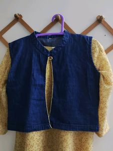 Crepe Kuthi(with Lining) And Jacket
