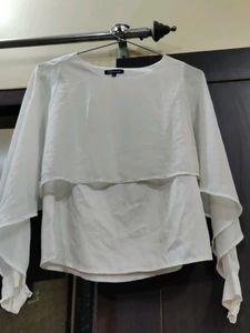 Elegant White Layered Top