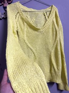 woolen yellow sweater