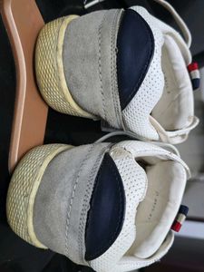 White Leather Casual Shoes