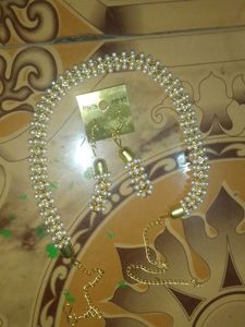 Pearl Necklace &amp; Earring Set