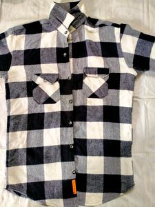 Black And White Square Printed Shirt