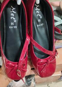 Red  Marry jane Ballet Flats