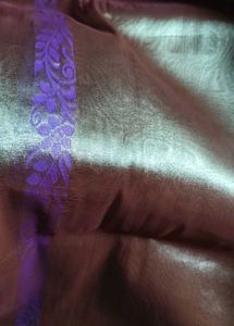 Lavender BANARSI Tissue Silk Saree