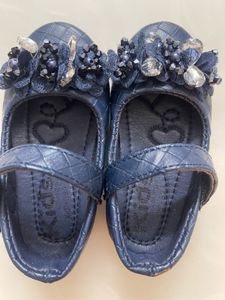 Kids Blue Dressy Shoes