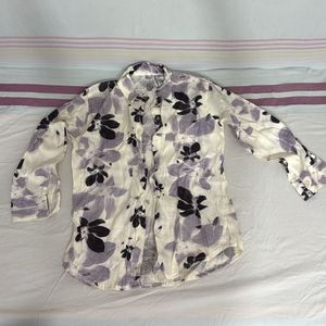 Floral Print Top With Jacket