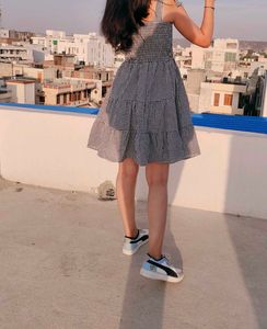 Gingham Sundress with Tie Straps