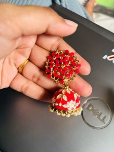 Pink Jhumkas