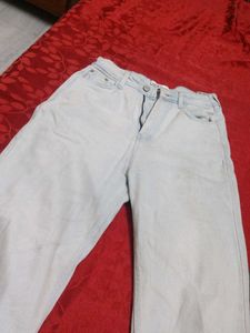 Wide Leg Jeans - Light Wash