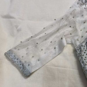 🤍 Silver Passed Blouse🤍