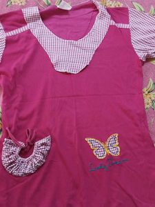 Cute Pink Butterfly Top