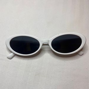 White Cat Eye Sunnies