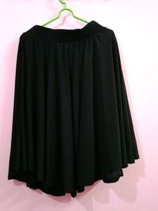 Black Solid Skirt