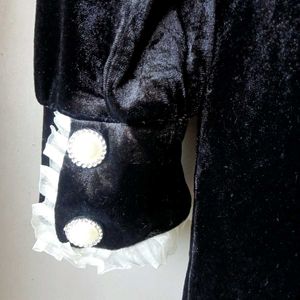 Black Velvet Mini Dress