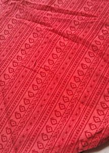Red Patterned Kurti