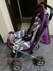 Purple &amp; Gray Baby Stroller