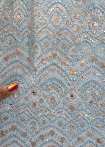 Sky Blue Colour Sharara Set With Duppata