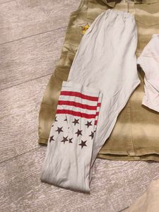 denim dress with top n leggings