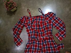 Vero Moda Checkered Midi Dress