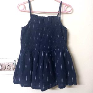 Ethnic Indigo Strap/ Sleeveless Top/ Tunic