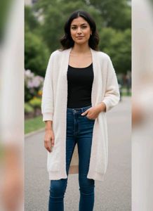 Cozy Cream Long Cardigan