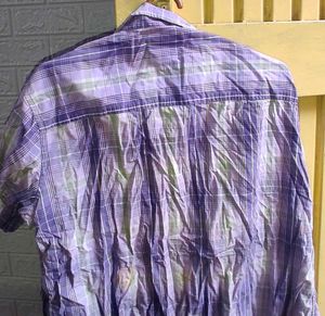 Purple Plaid Shirt