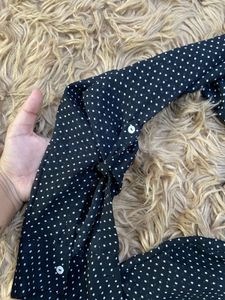 Polka Dot Sheer Blouse