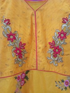 Beautiful Thread Embrioded Kurti With Linning