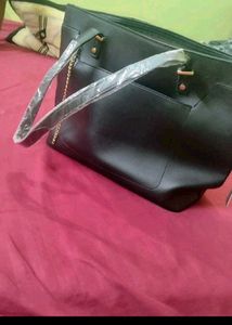 Black Leather Handbag