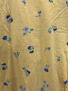 Yellow Floral Print Top